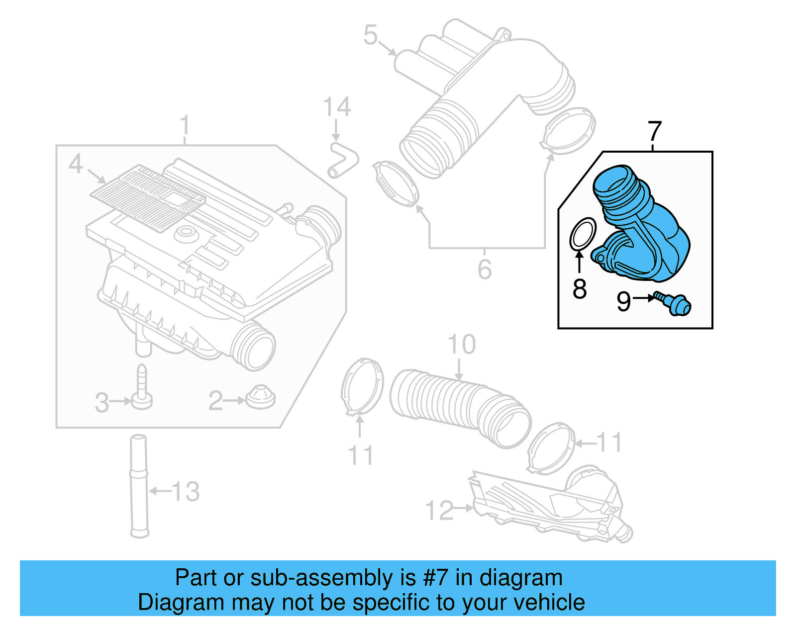 Intake Pipe 04E-129-654-J - View 6