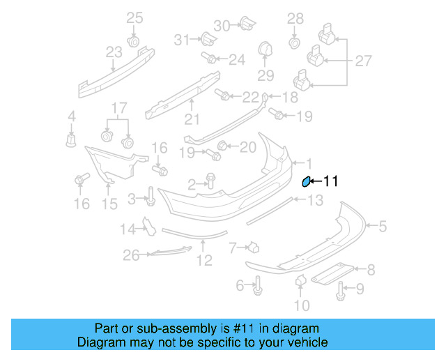 Tow Eye Cap (Unpainted) 3c8807241bgru - View 9