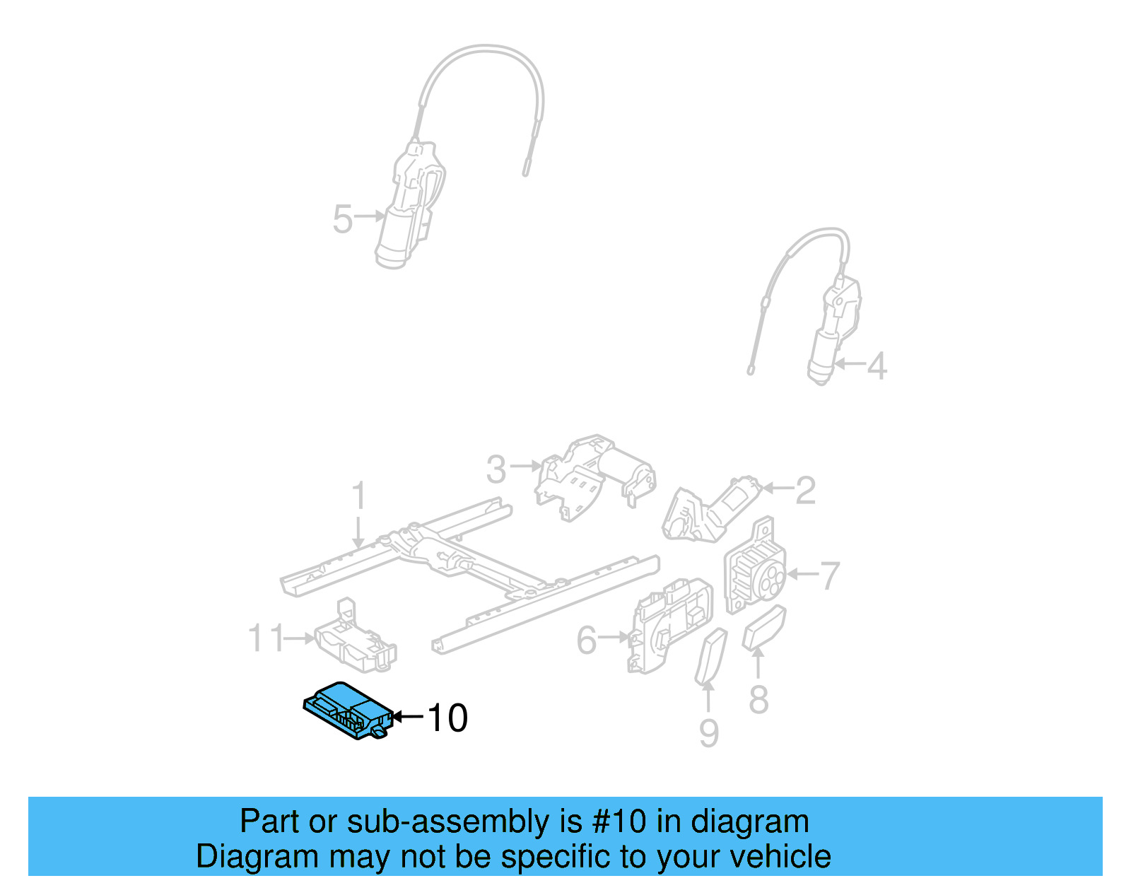 Power Seat Control Module 3C0959760E000 - View 15