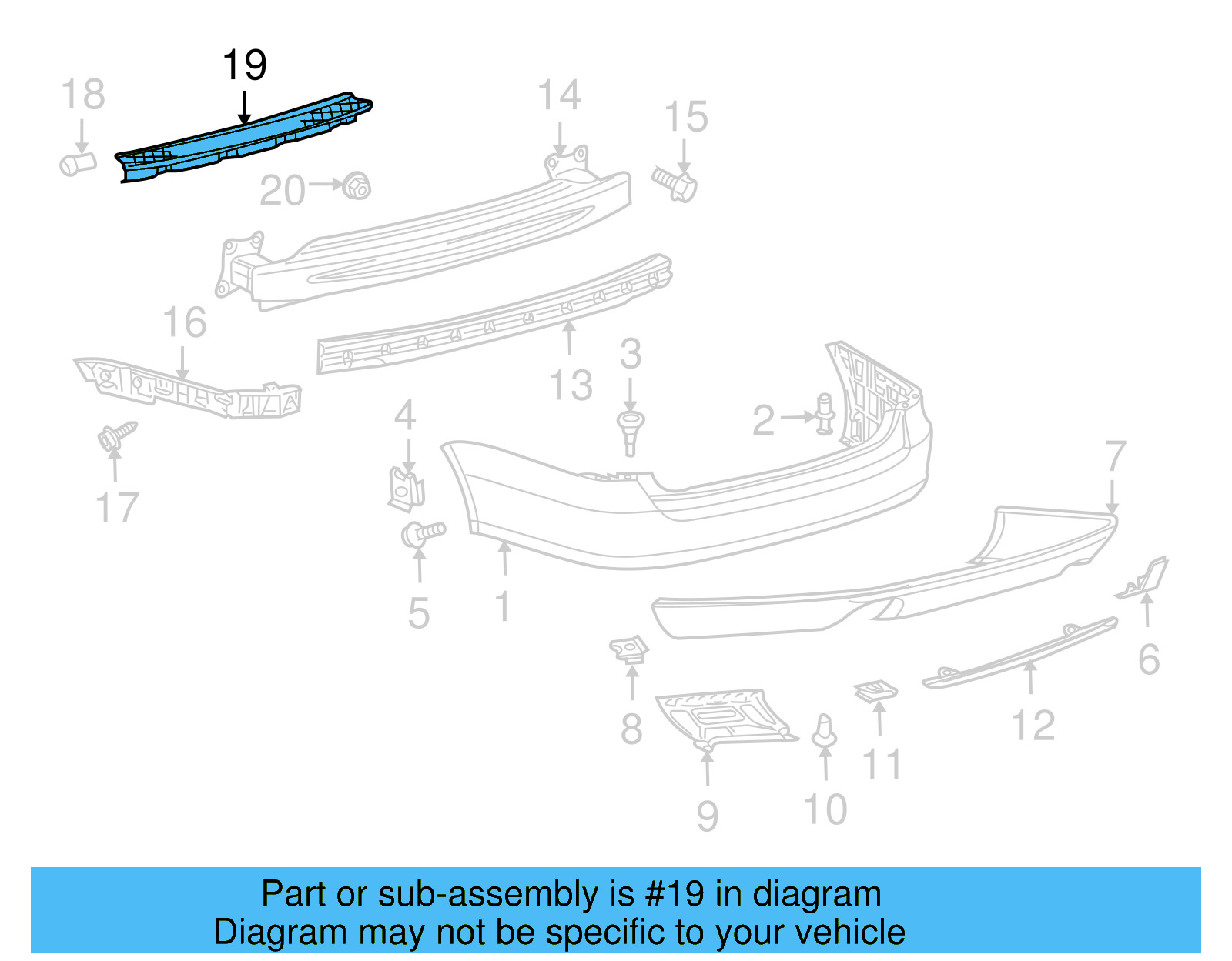 Bumper Cover Support Rail 1K9-807-863-A - View 12