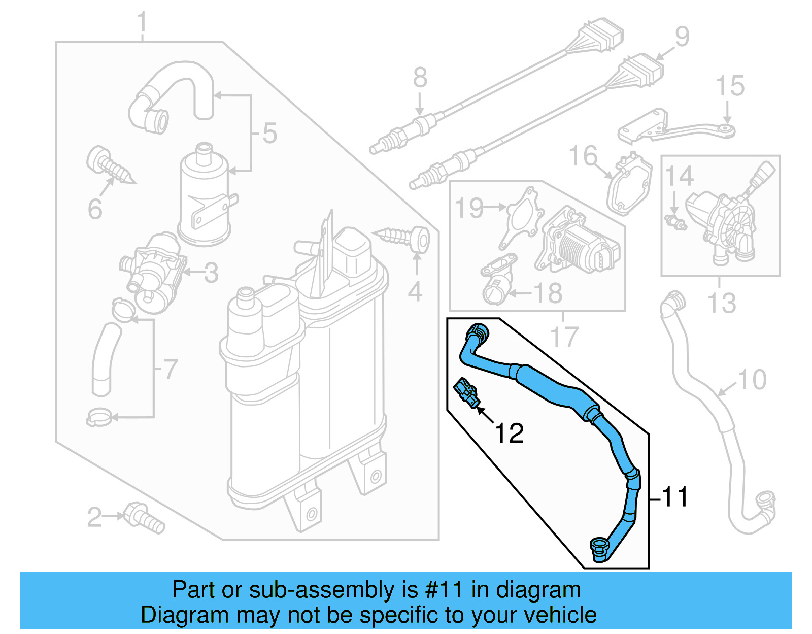 Hoses 5C0-131-128-E - View 7