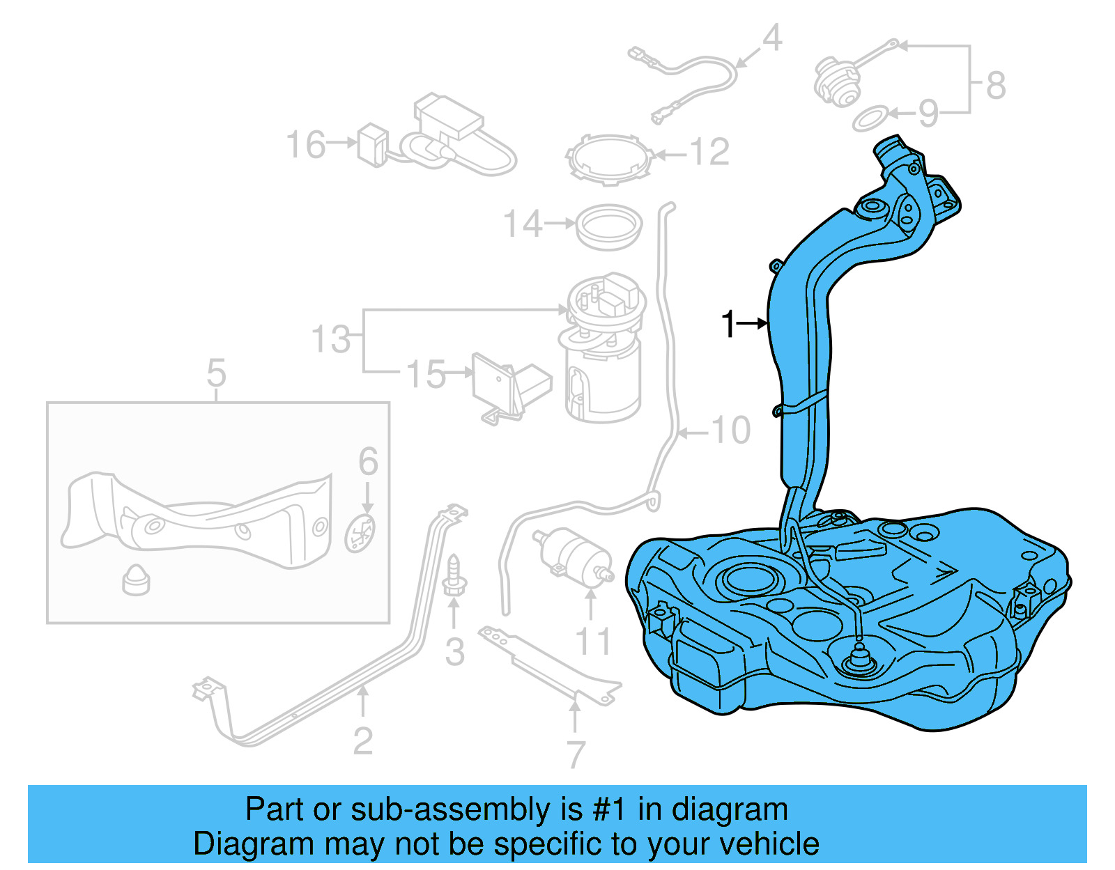 Fuel Tank 5C0-201-055-P - View 5