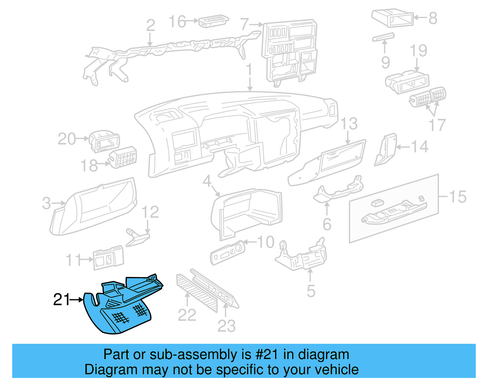 Foot Rest 7D1-819-151-7XM - View 4