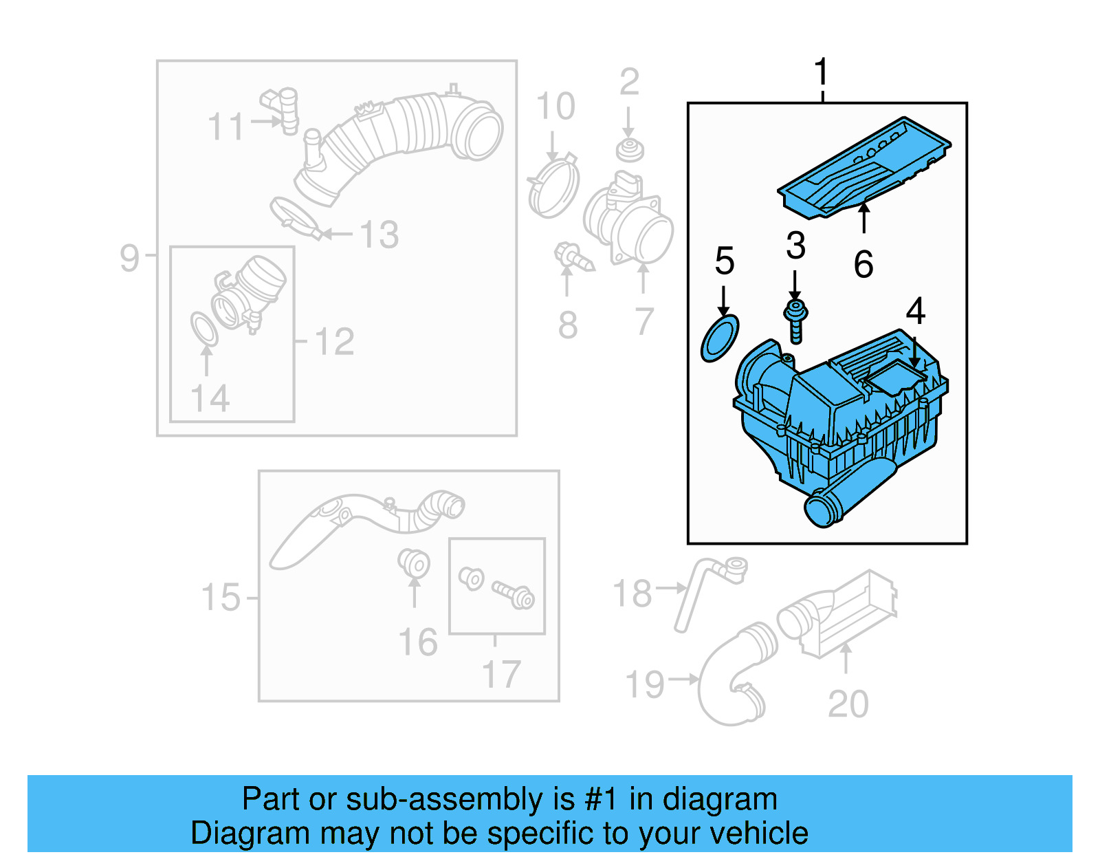 Air Cleaner Assembly 3C0-129-607-BP - View 21