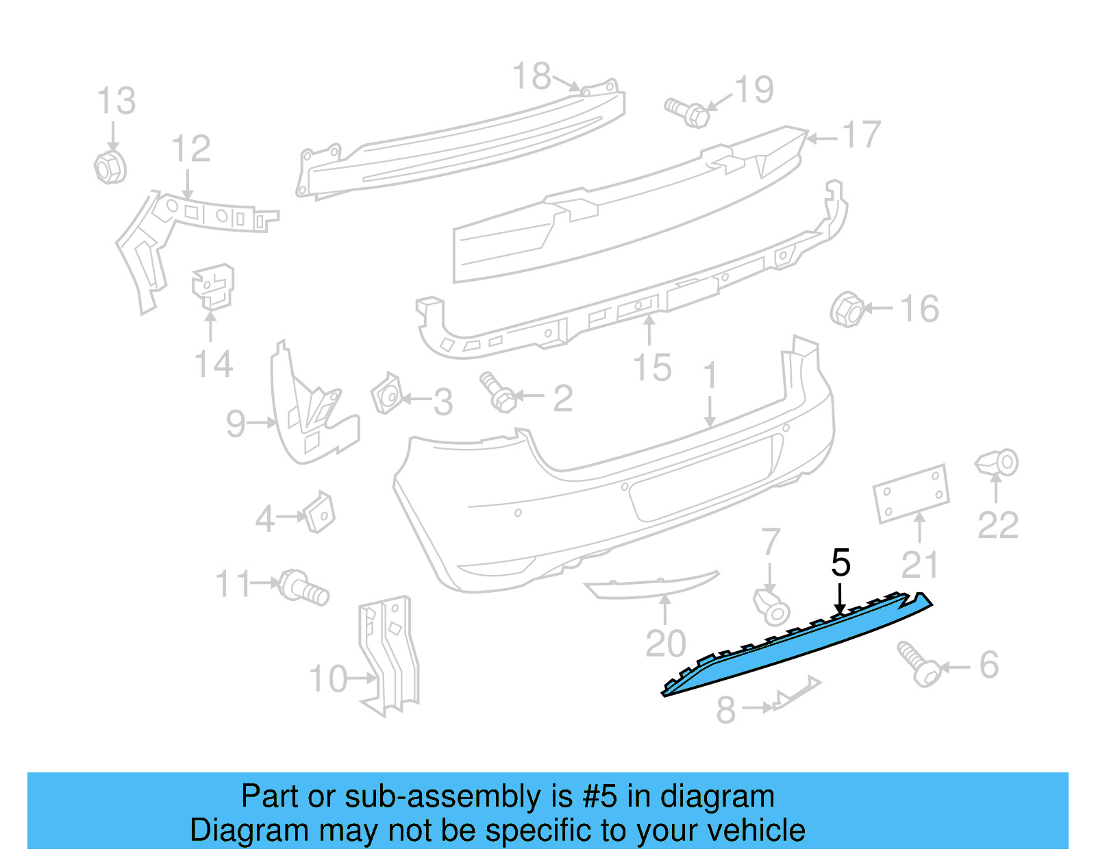 Spoiler 5K6-807-521-F-9B9 - View 5