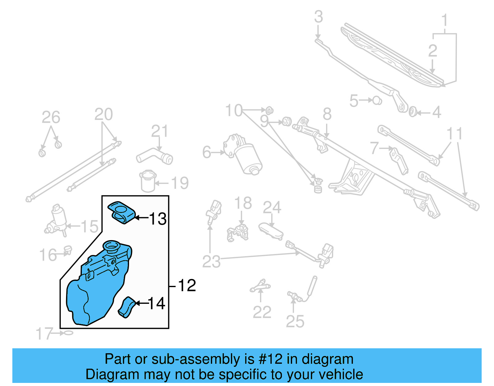 Washer Reservoir 1EM-955-451 - View 3