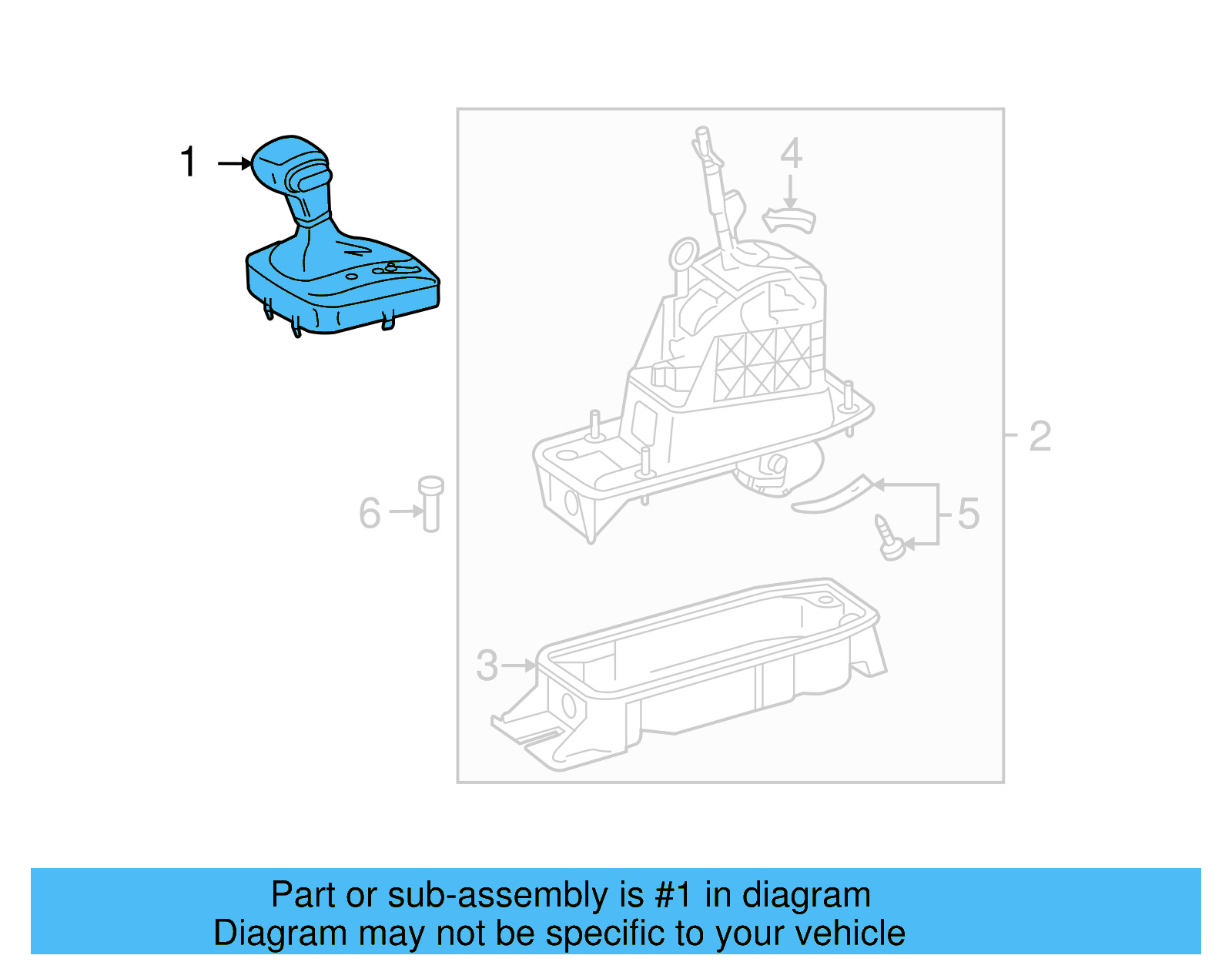 Shift Knob 5K1-713-203-F-UMF - View 4