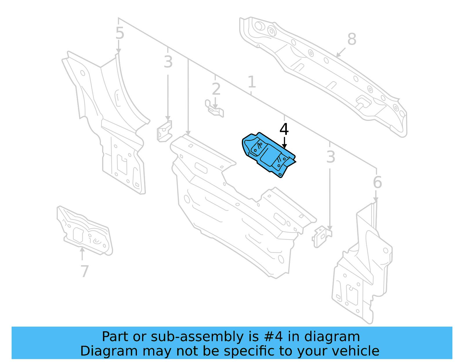 Reinforced Plate 2GJ-813-303-A - View 4