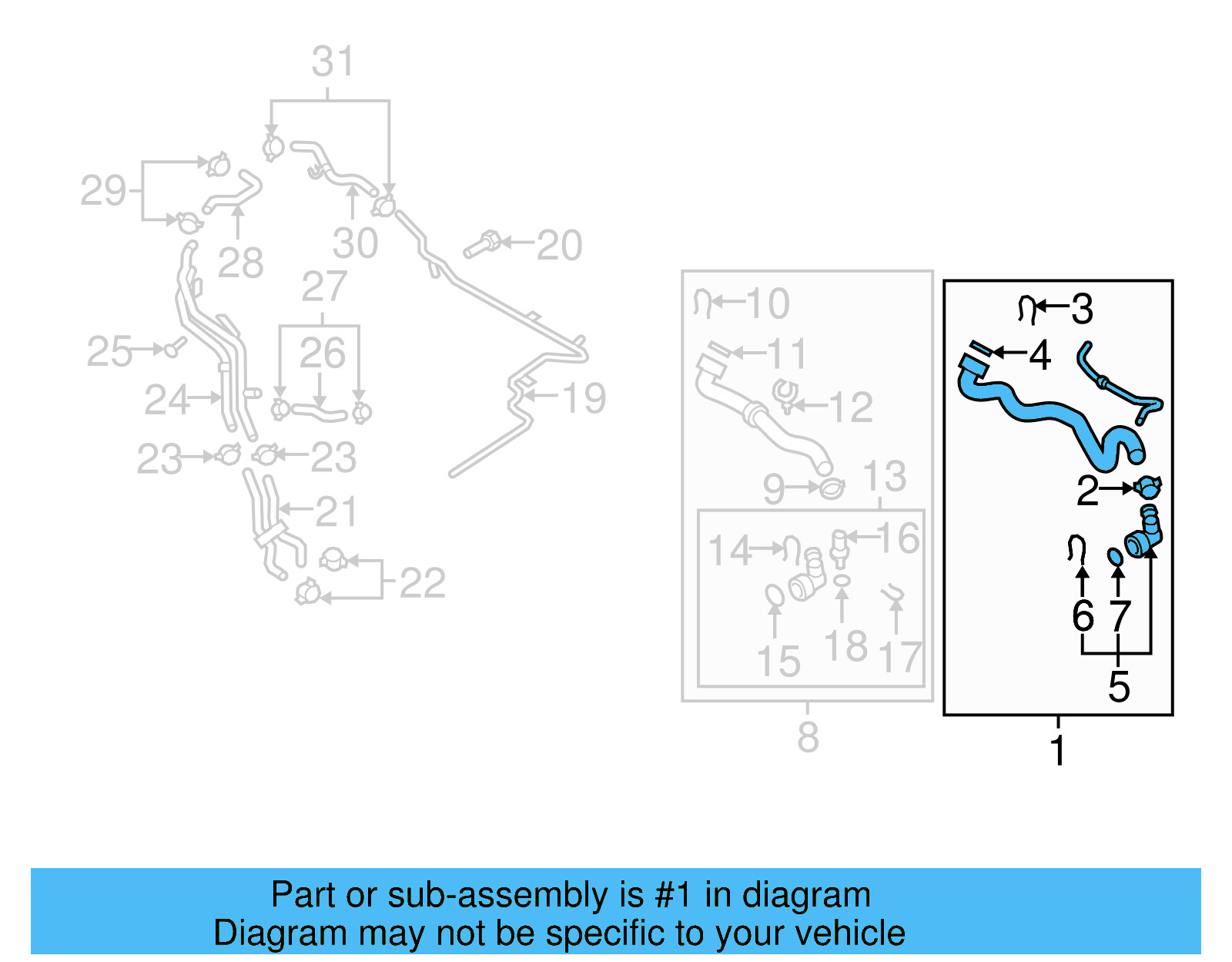 Upper Hose 1K0-122-101-KS - View 39