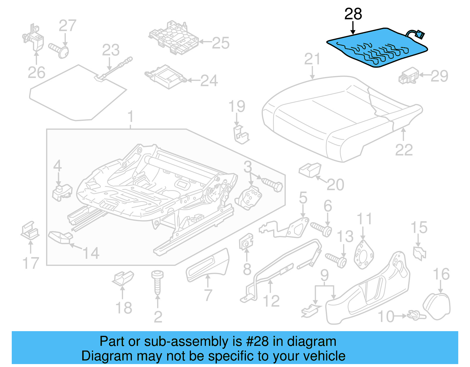 Seat Cushion Heater 561-963-555-C - View 13