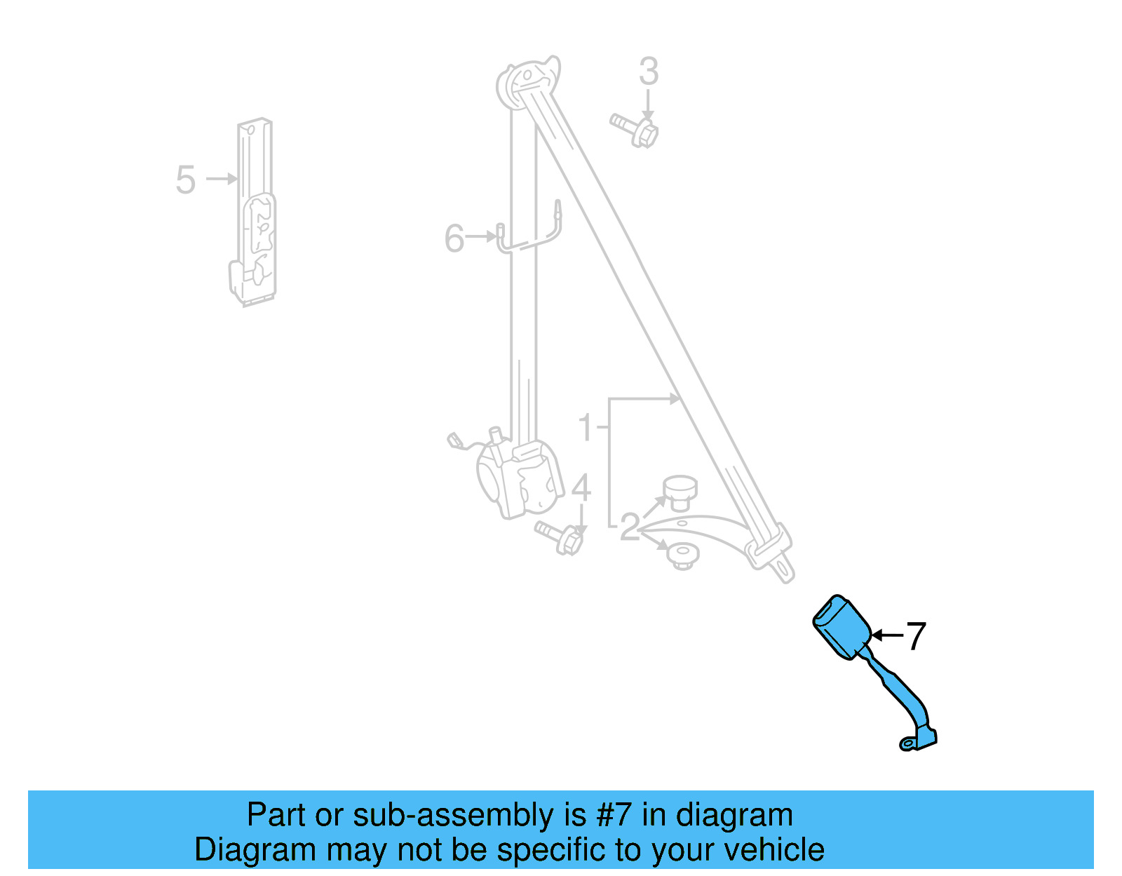 Buckle End 1K3-857-756-BL-YLZ - View 13