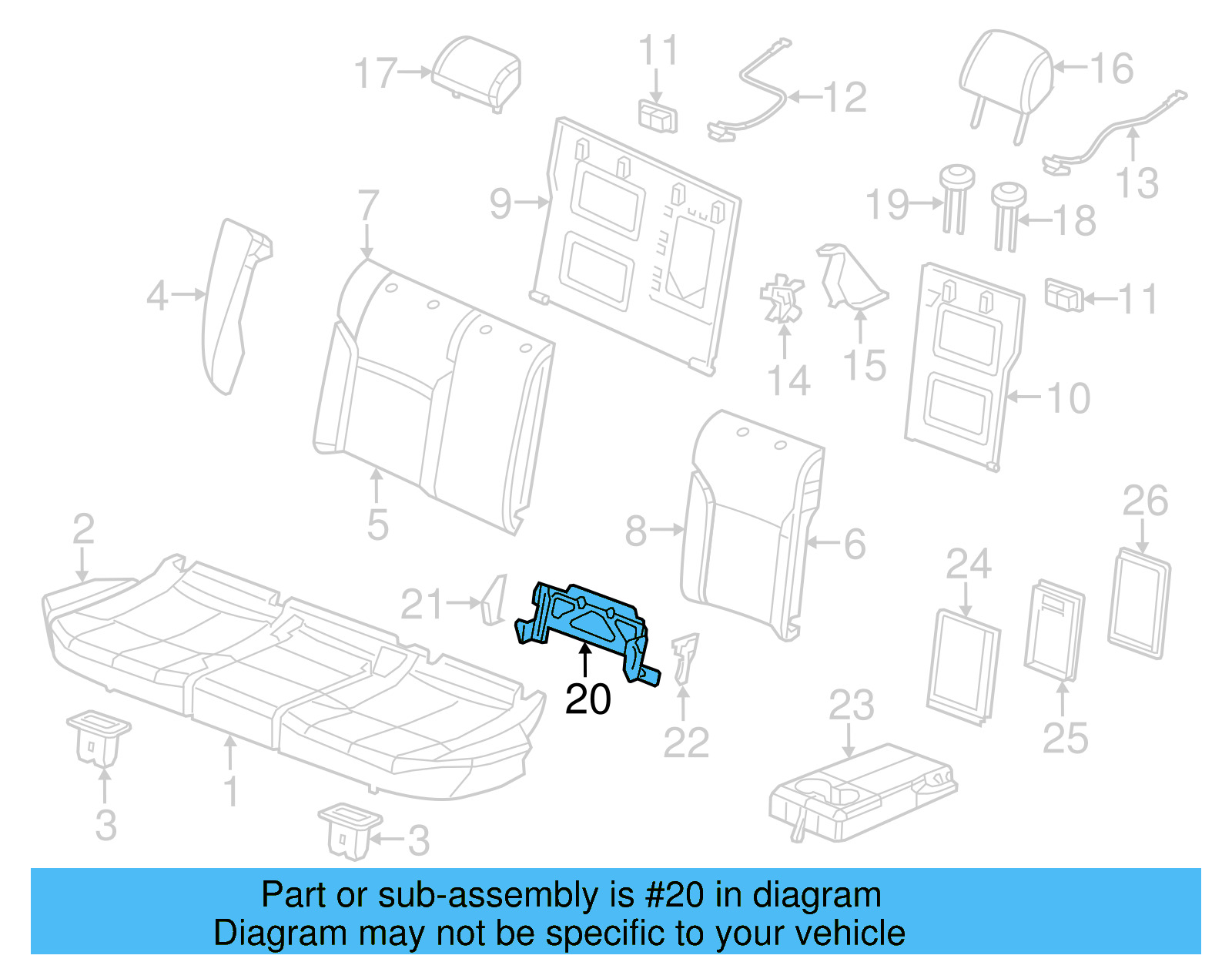 Bracket 5C6-885-585-B - View 13