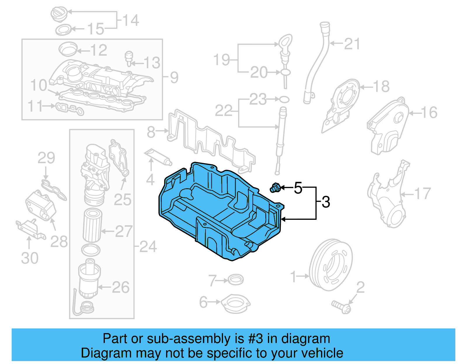 Oil Pan 06F-103-601-J - View 5