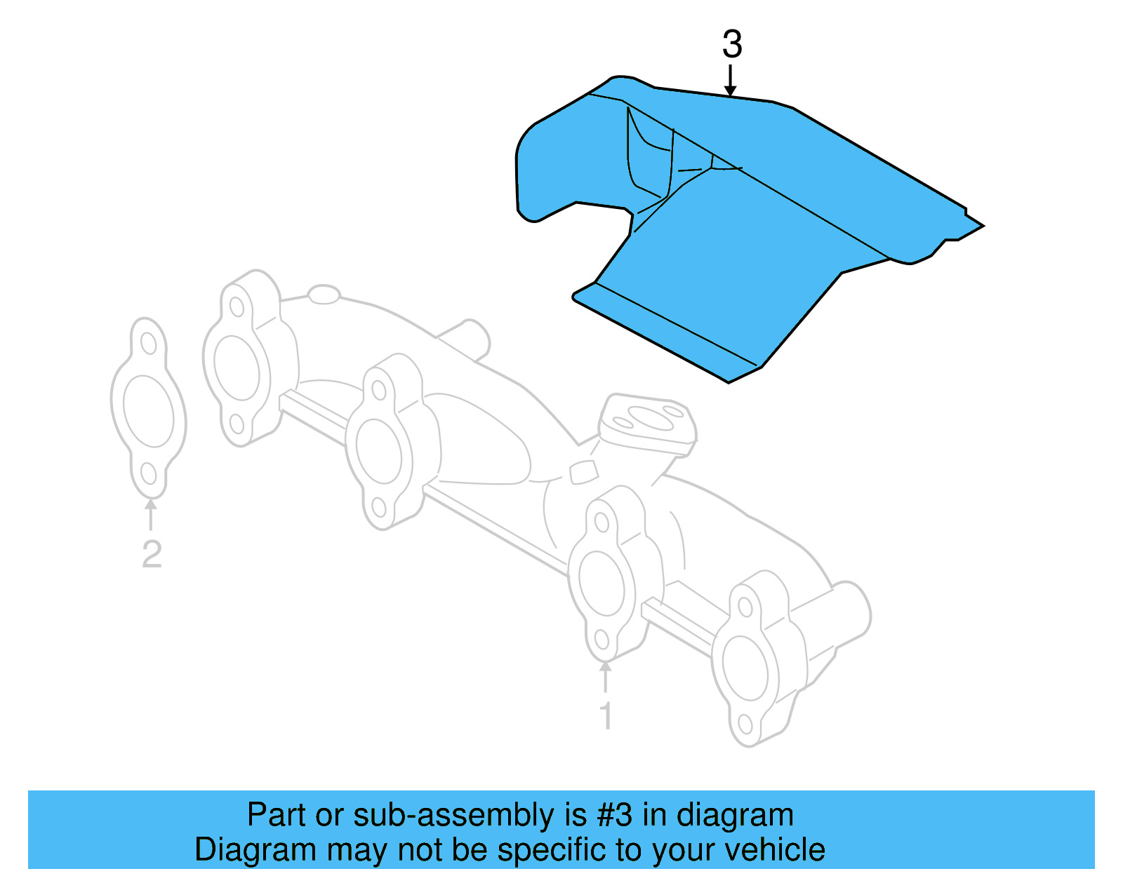 Heat Shield 038-129-969-A - View 3