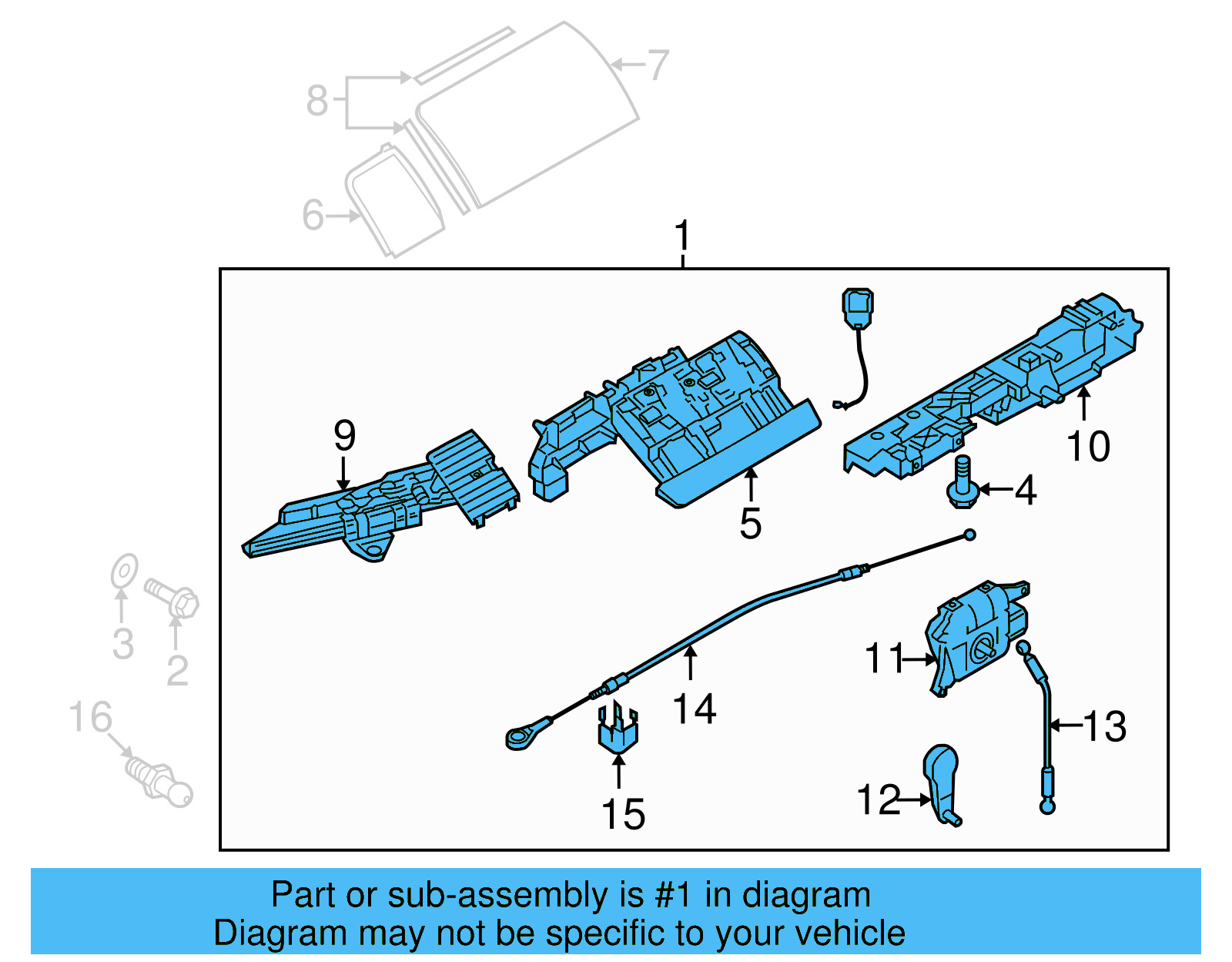 Hinge Cover 1Y0-868-852-B - View 5