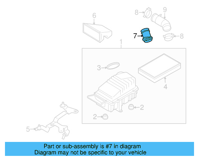 Mass Air Flow Sensor 07D-906-461 - View 13