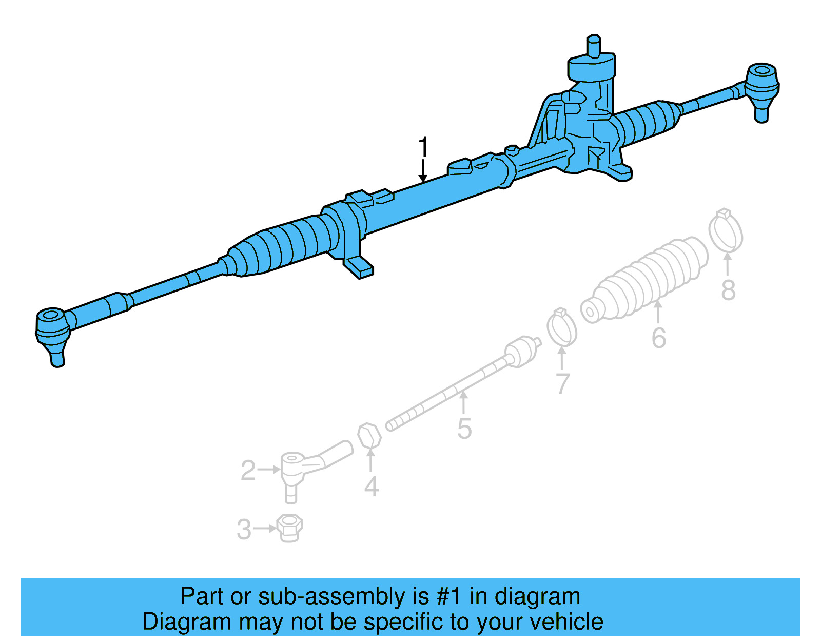 Rack And Pinion Assembly 5C1-422-055-S - View 5