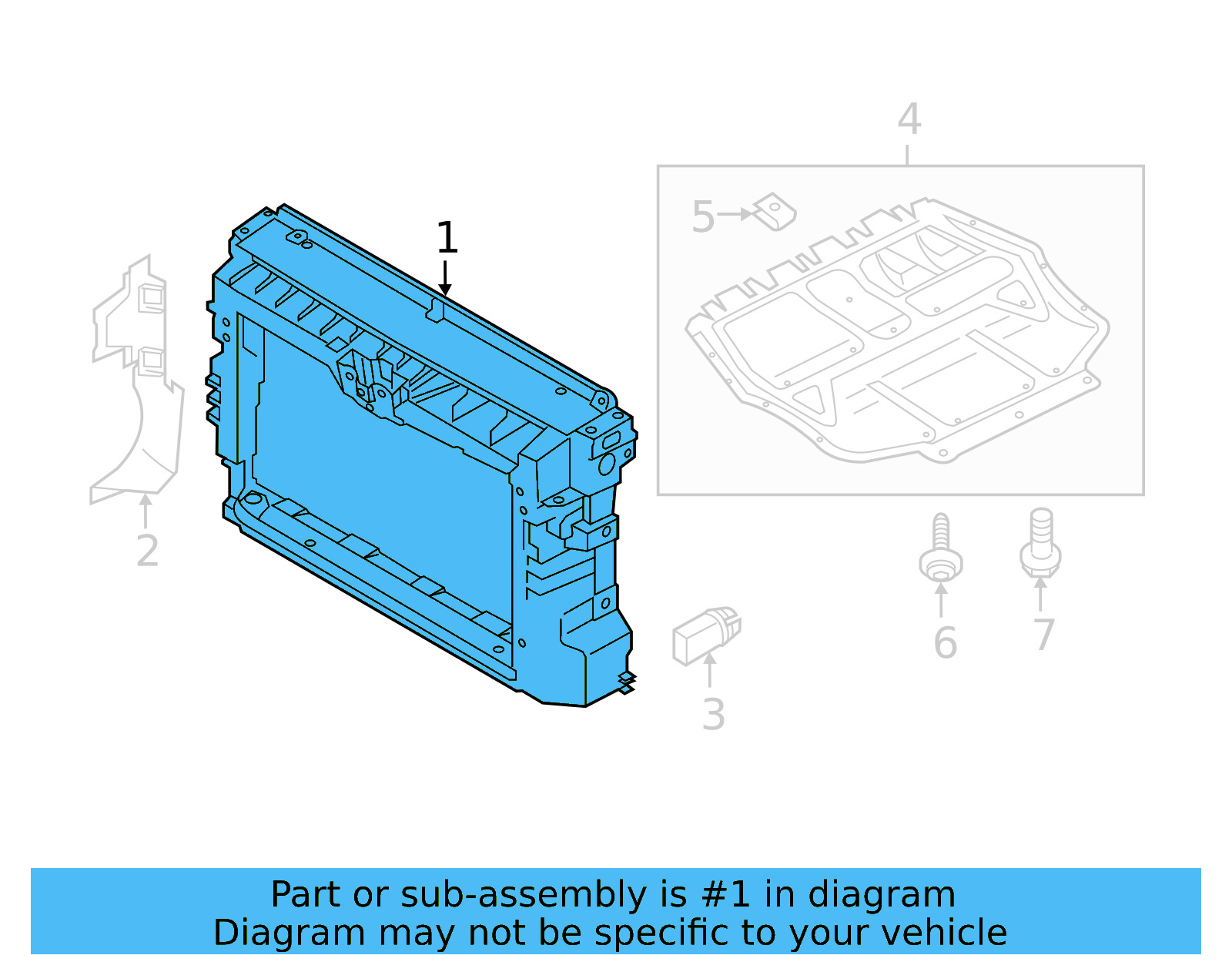 Radiator Support 561-805-588-F-9B9 - View 5