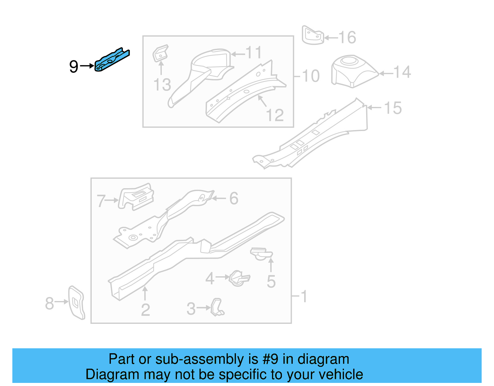 Rail Reinforced 5C0-803-768 - View 20