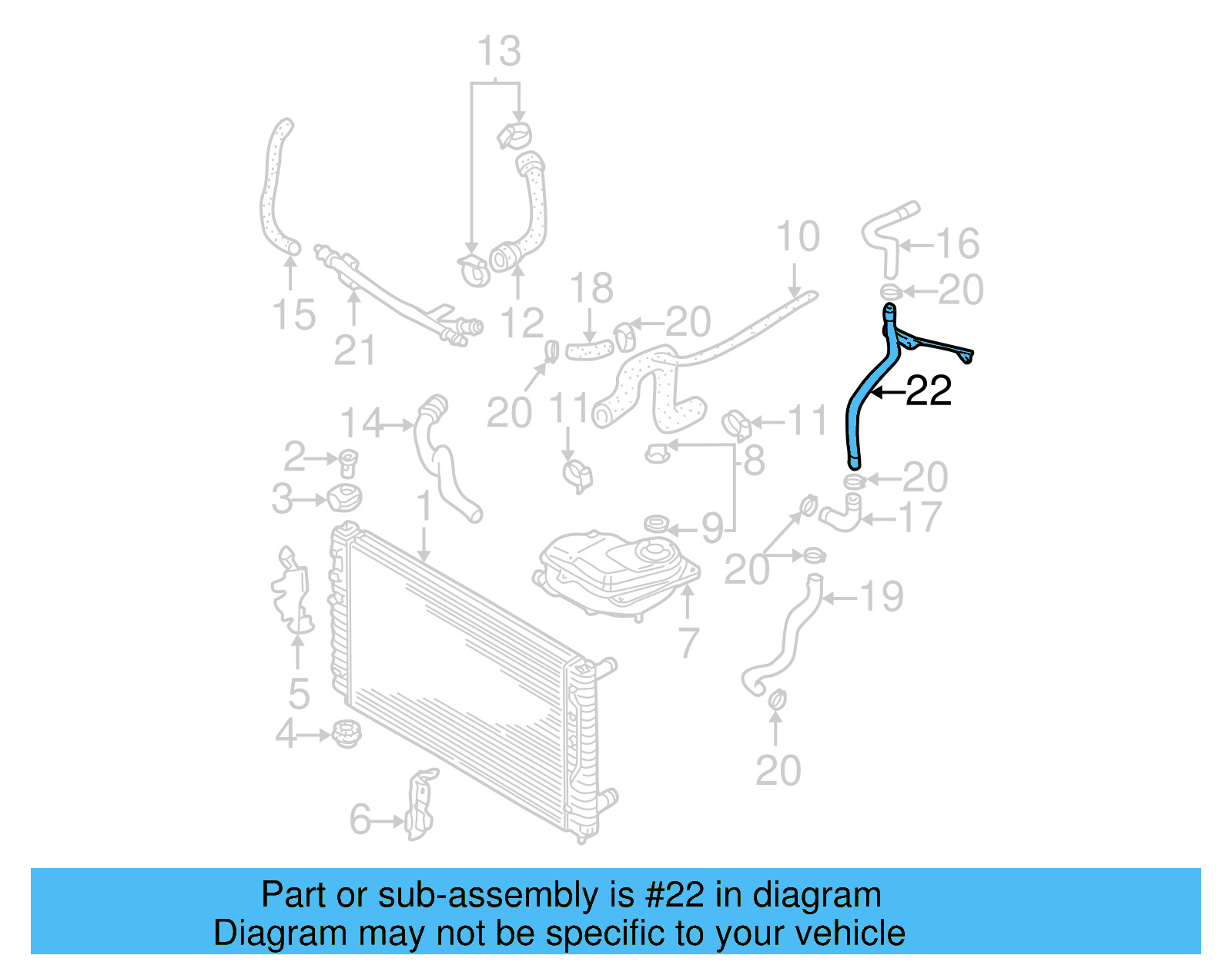 Water Pipe 078-121-065-K - View 4