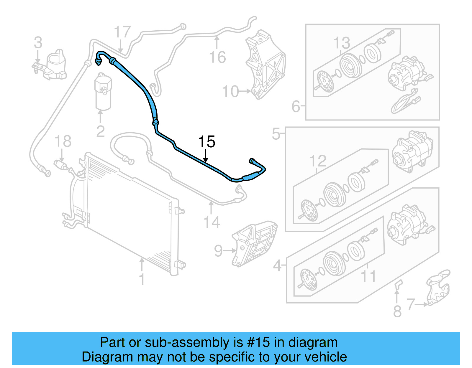 AC Hoses 8D0-260-707-AJ
