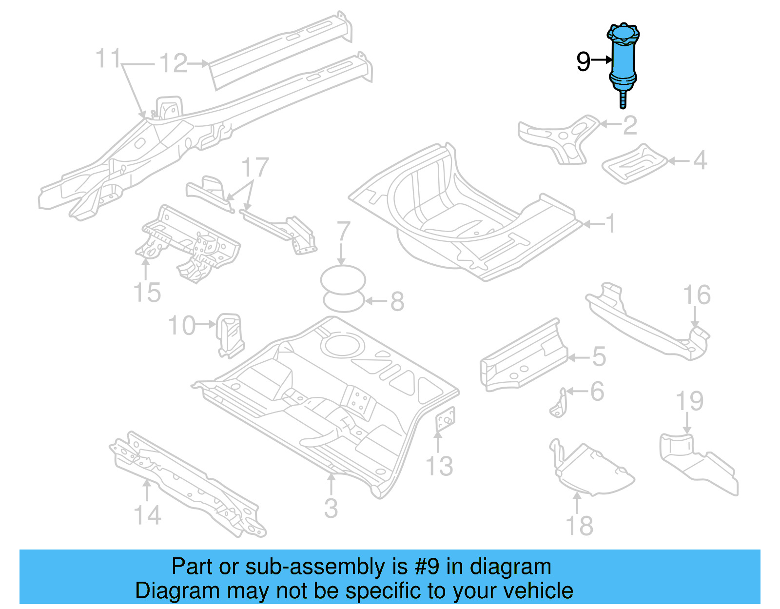 Spare Tire Retainer 3B0-803-899-N - View 11