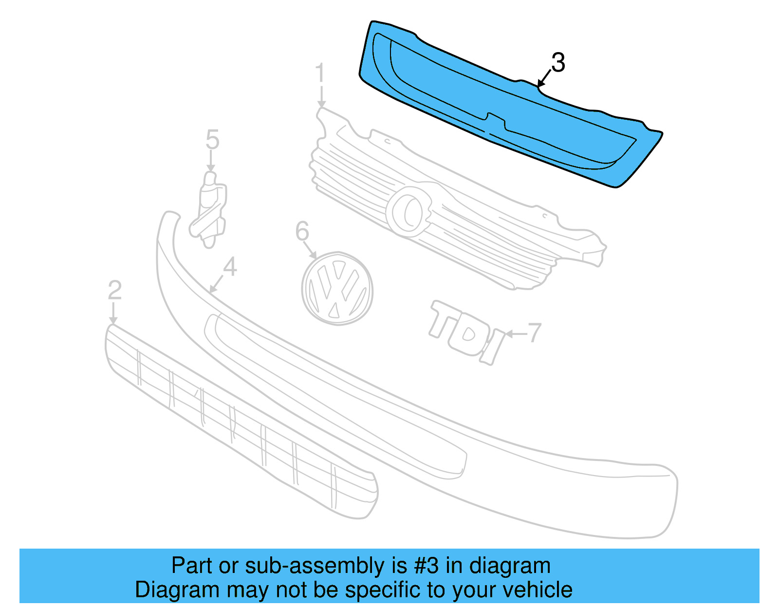 Bezel 7D0-853-661 - View 4