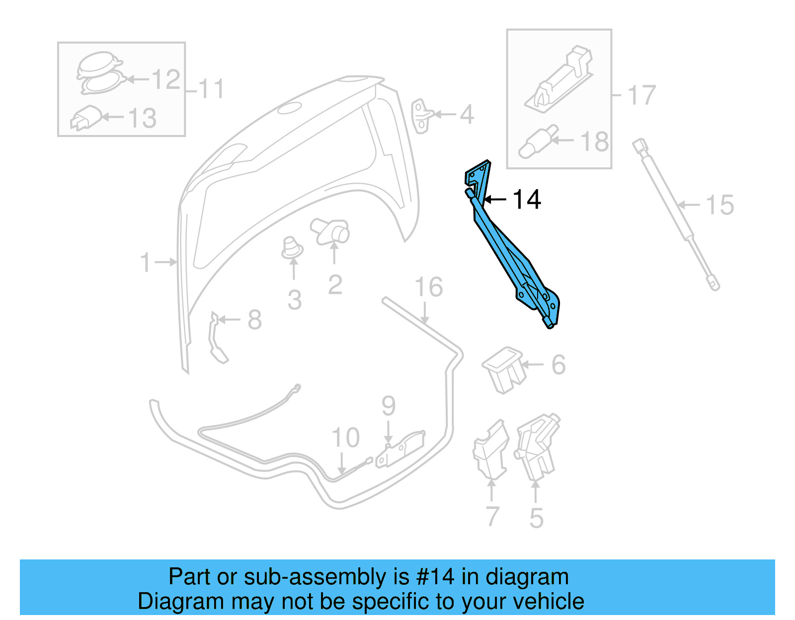 Hinge 1Q0-827-301-C - View 4