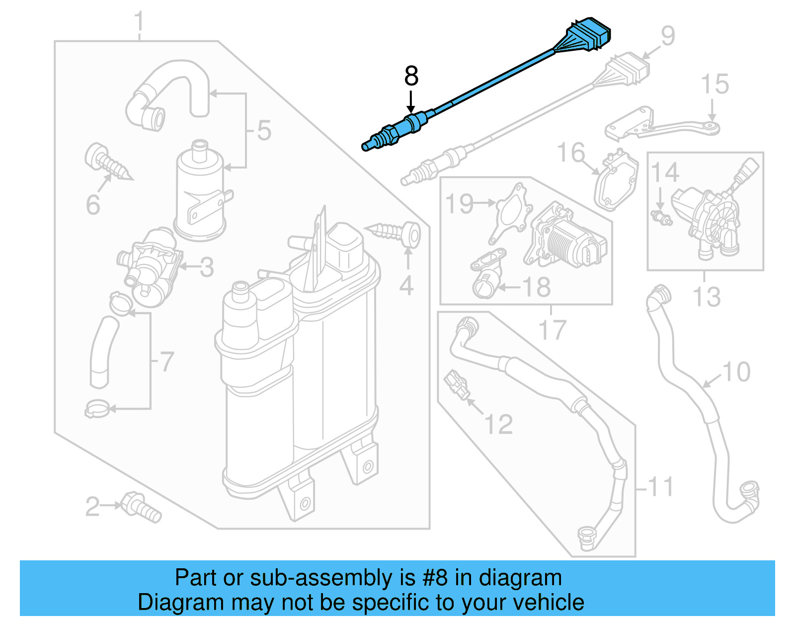 Oxygen Sensor 06K-906-262-DA - View 16
