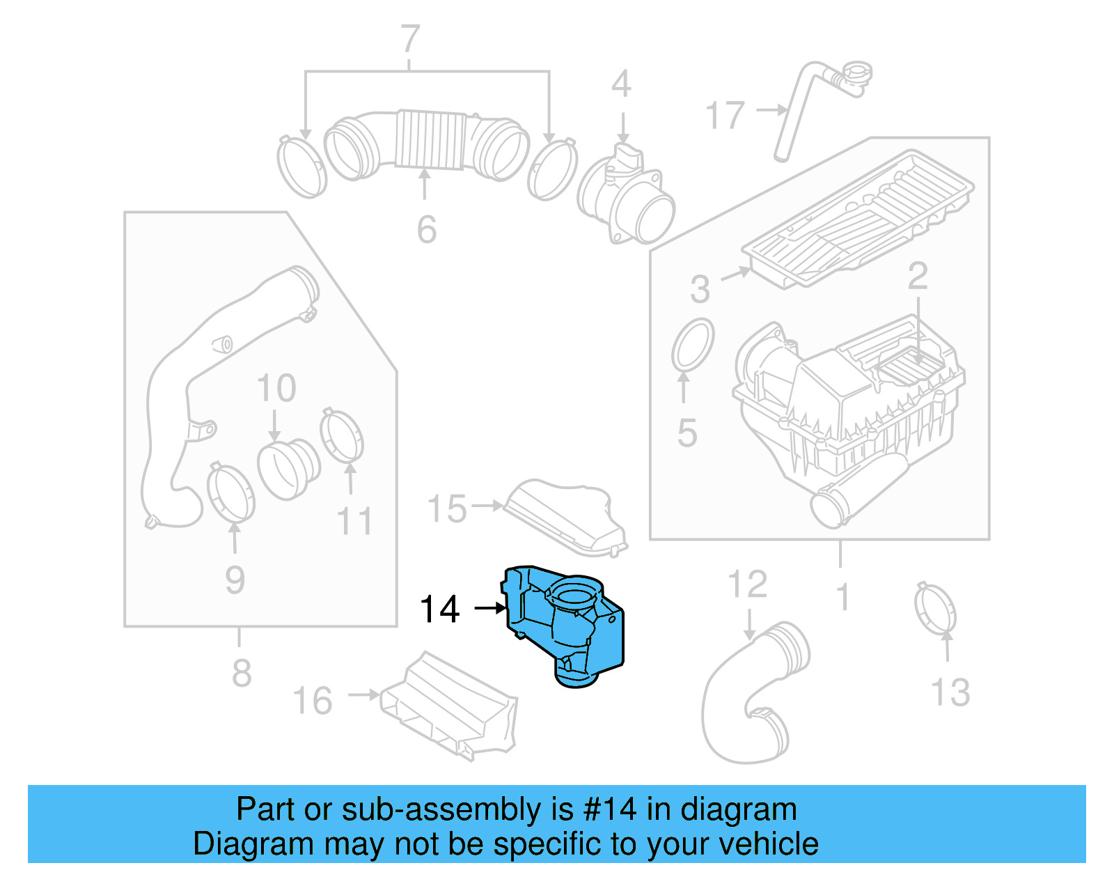 Inlet Connector 1K0-805-962-A-9B9 - View 10