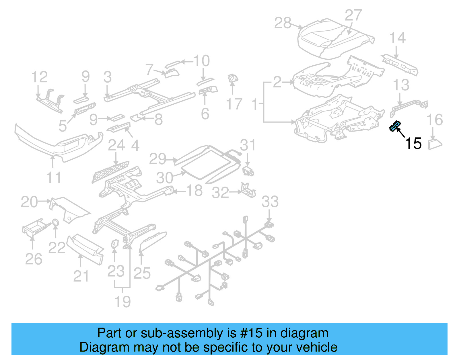 Seat Belt Guide 7L0-857-762-E - View 4