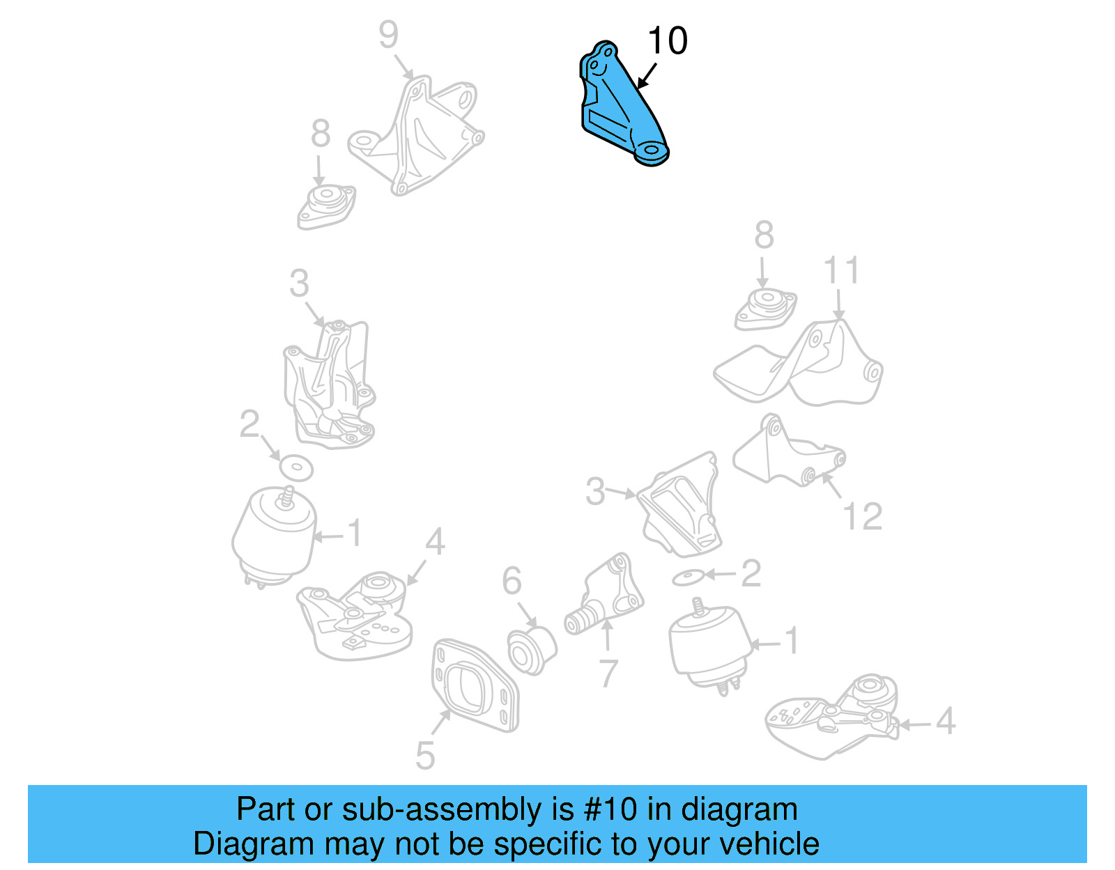 Trans Support 8D0-399-107-S - View 7