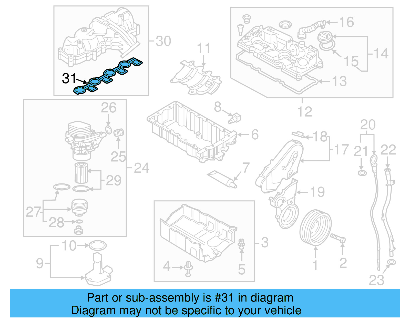 Manifold Gasket 04L-129-717-D - View 9