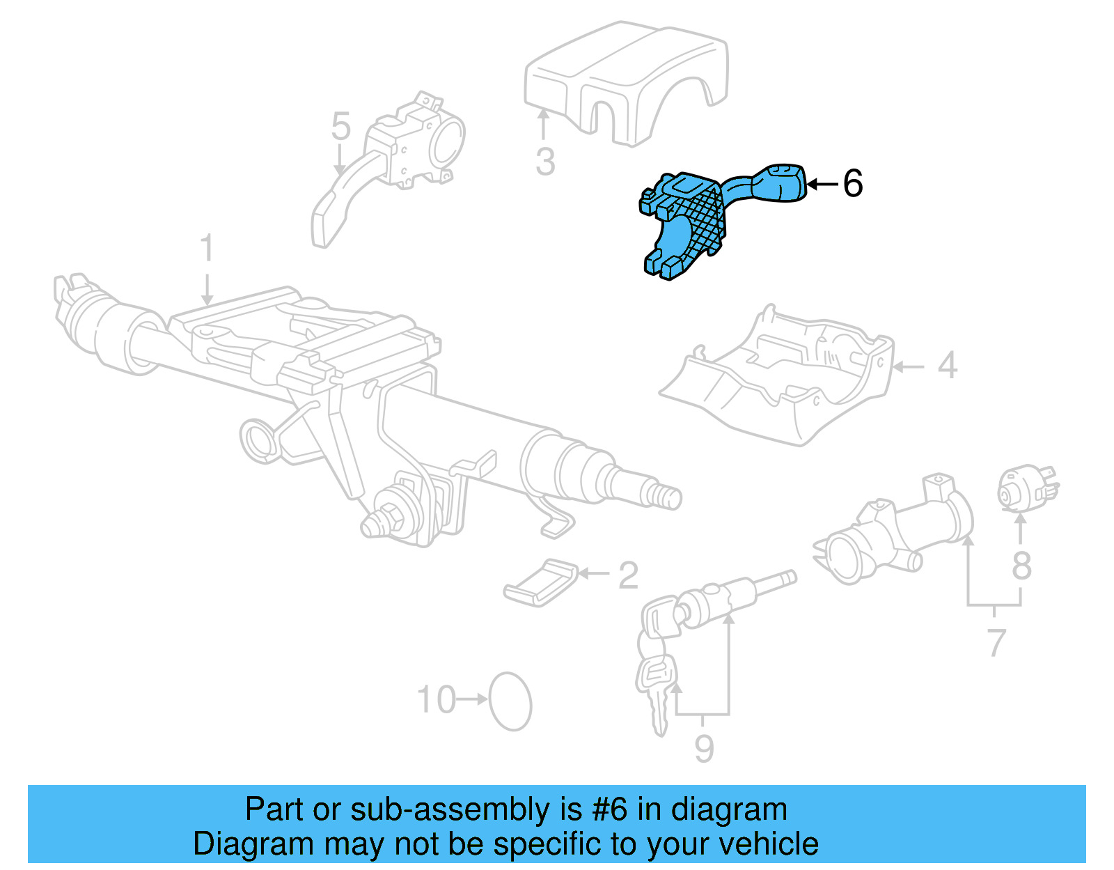 Wiper Switch 4B0-953-503-G-01C - View 7