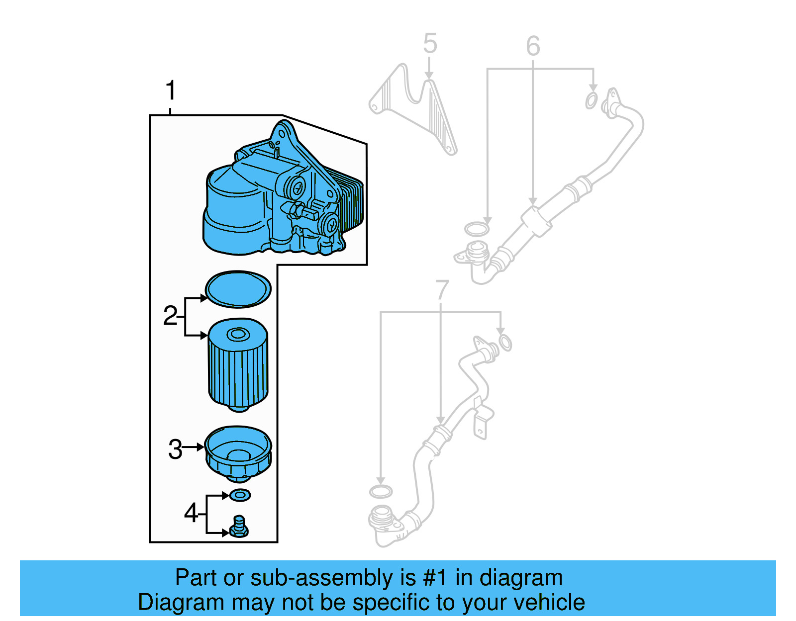 Oil Cooler Assembly 07D-117-015-G - View 4