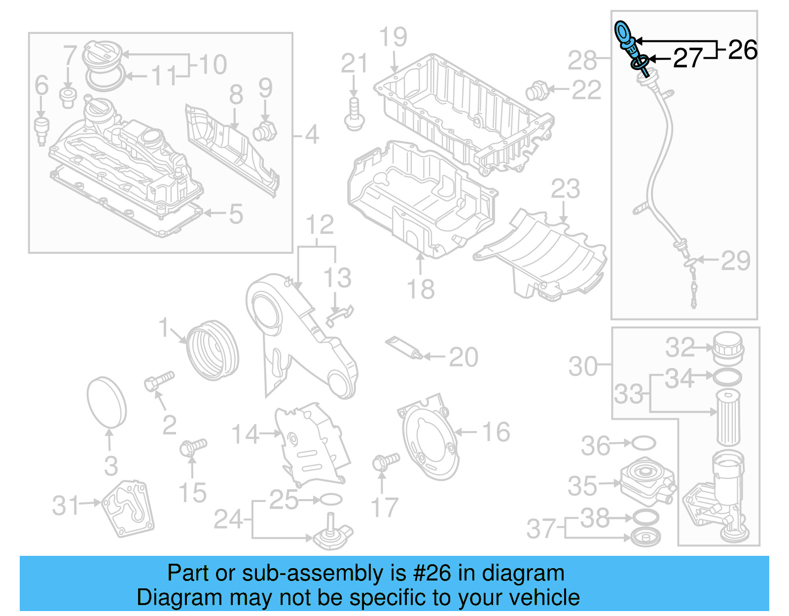 Engine Oil Dipstick 03L-115-611-AA - View 23