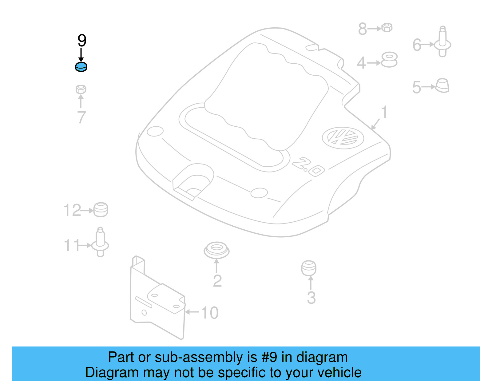 Grommet Cap 06A-103-937 - View 5