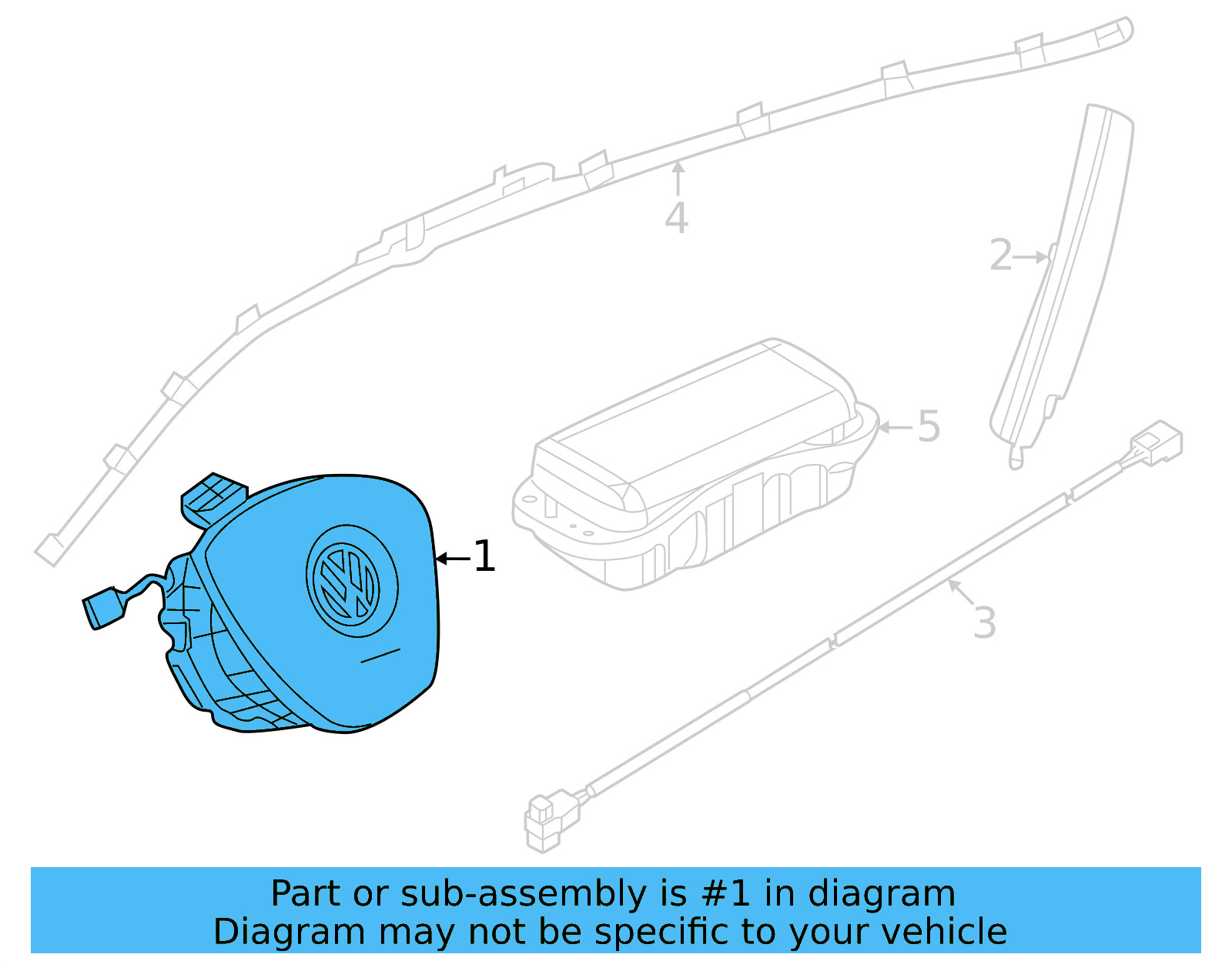 Driver Inflator Module 3CM-880-201-D-81U - View 7