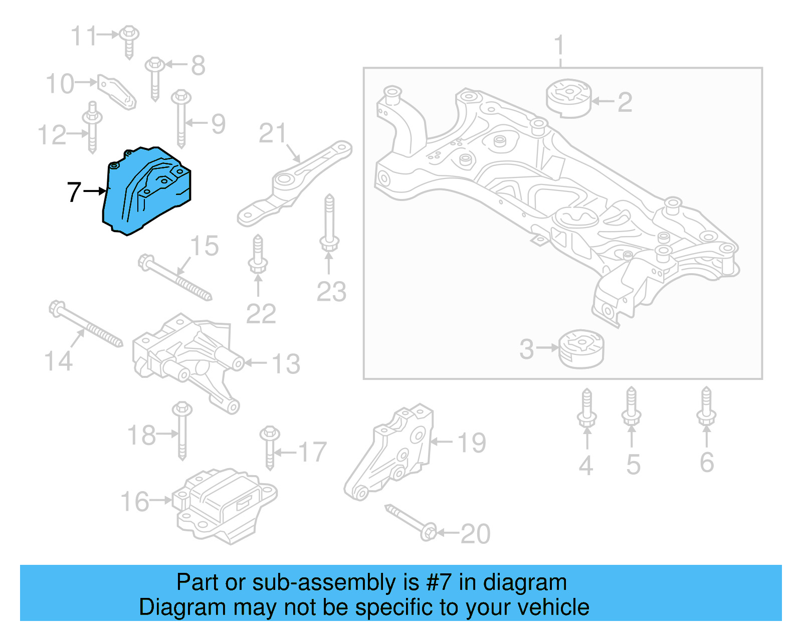 Mount 1K0-199-262-L - View 5
