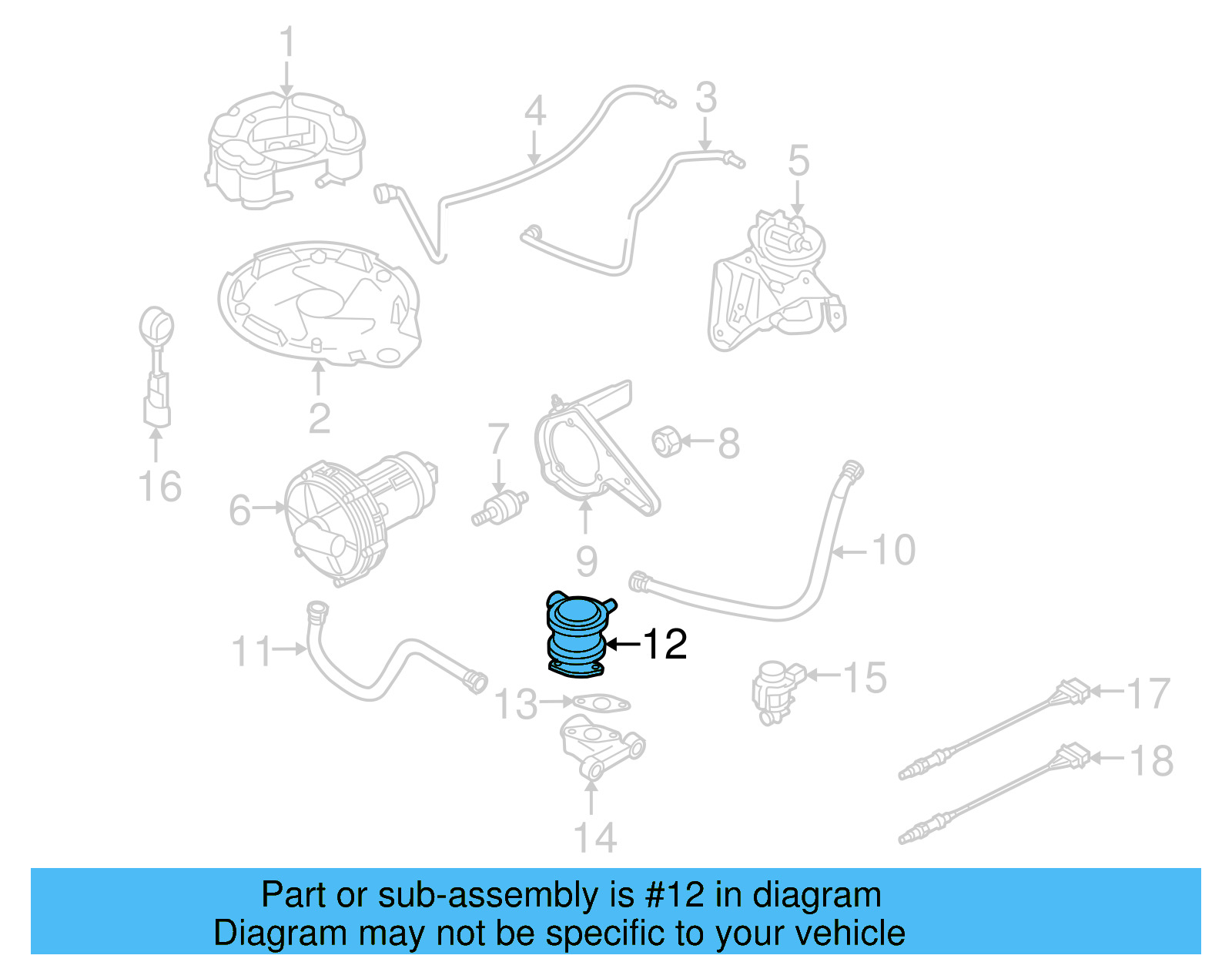Secondary Air Injection Pump Check Valve 06J-131-097-D - View 7