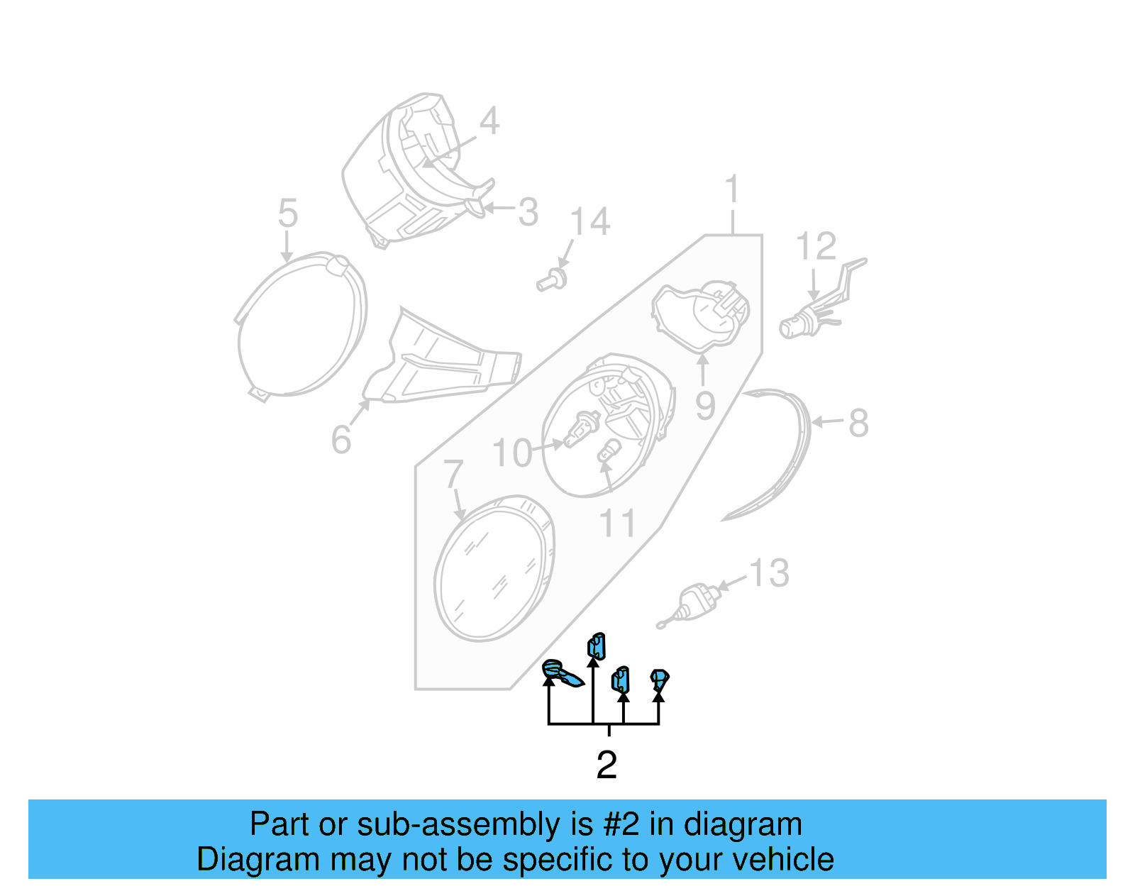 Headlamp Assembly Repair Kit 1C0-998-141 - View 23