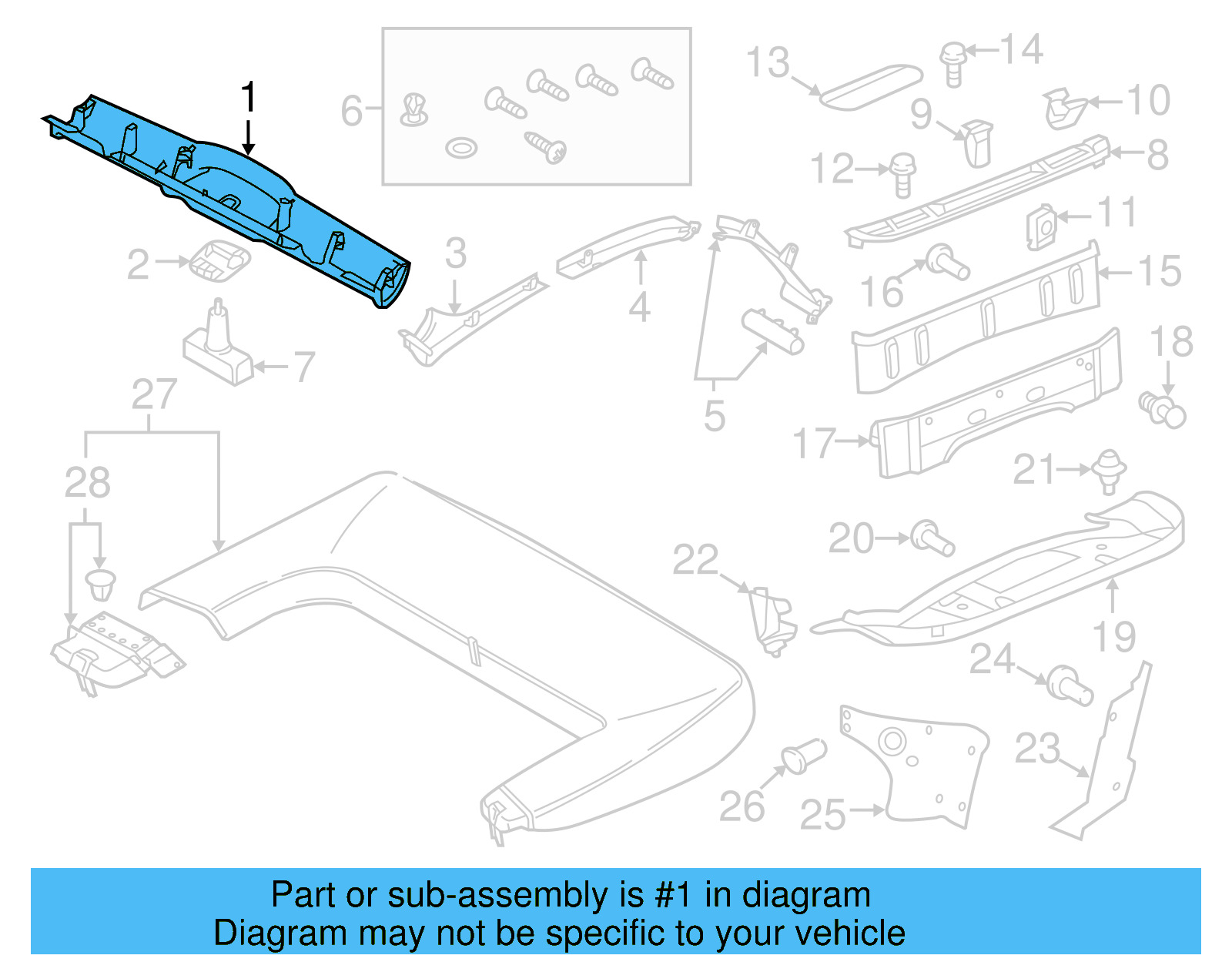 Front Trim 5C3-871-261-A - View 5