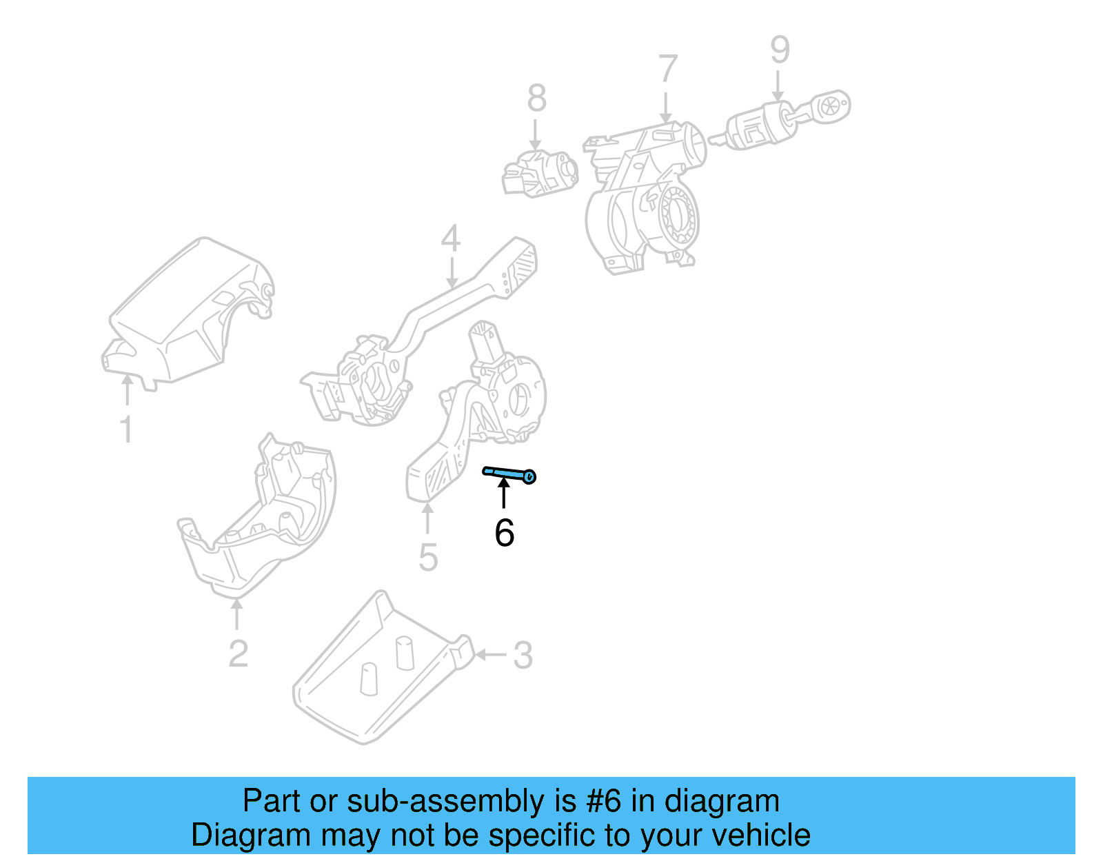 Signal Switch Screw 321-953-573 - View 7