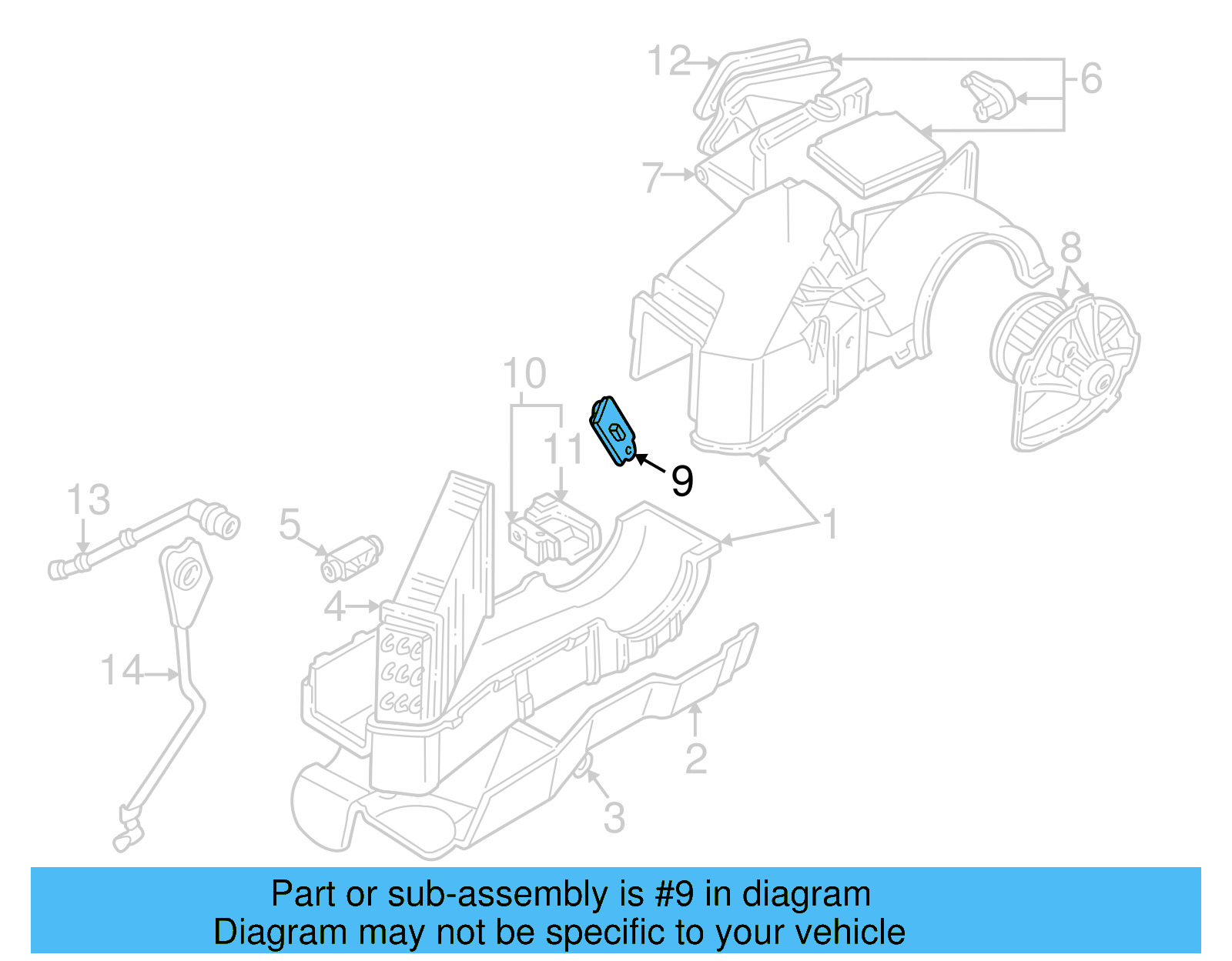 HVAC Blower Motor Resistor 7D1-959-263 - View 4