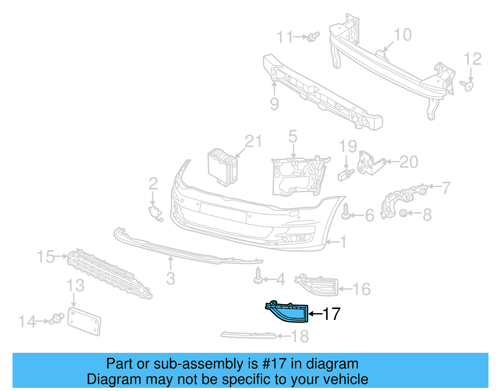 Outer Grille 5GM-853-211-D-9B9 - View 10