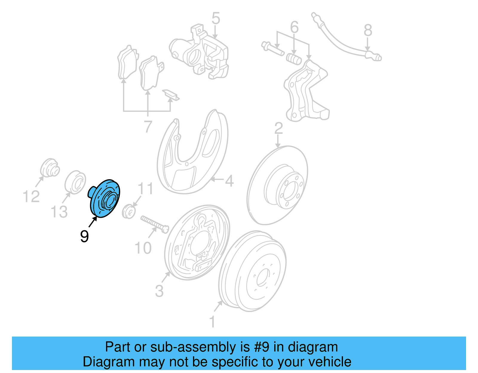 Hub 7D0-501-647-A - View 4