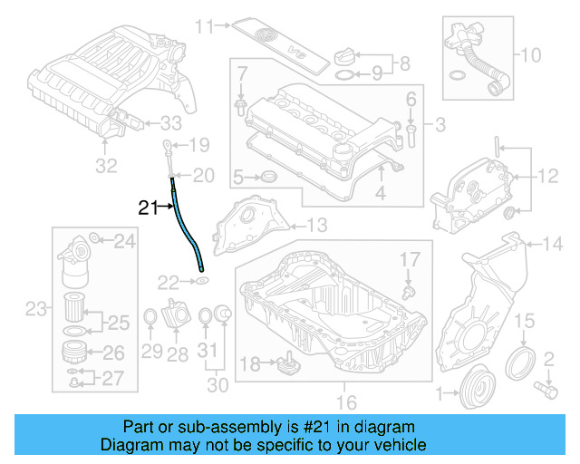 Engine Oil Dipstick Tube 022-115-629-S - View 9