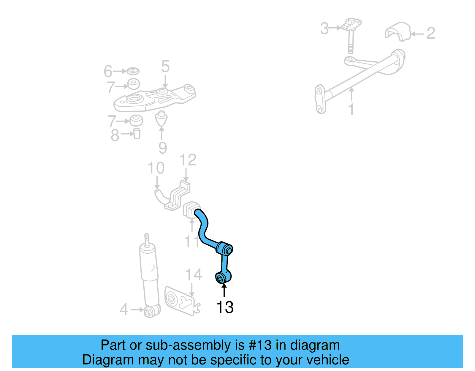 Suspension Stabilizer Bar Link Kit 701-411-049-B - View 5