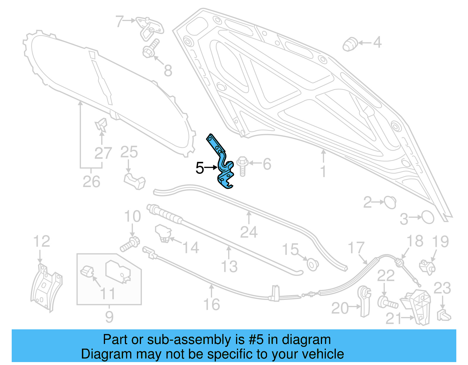 Hinge 561-823-301-A - View 4