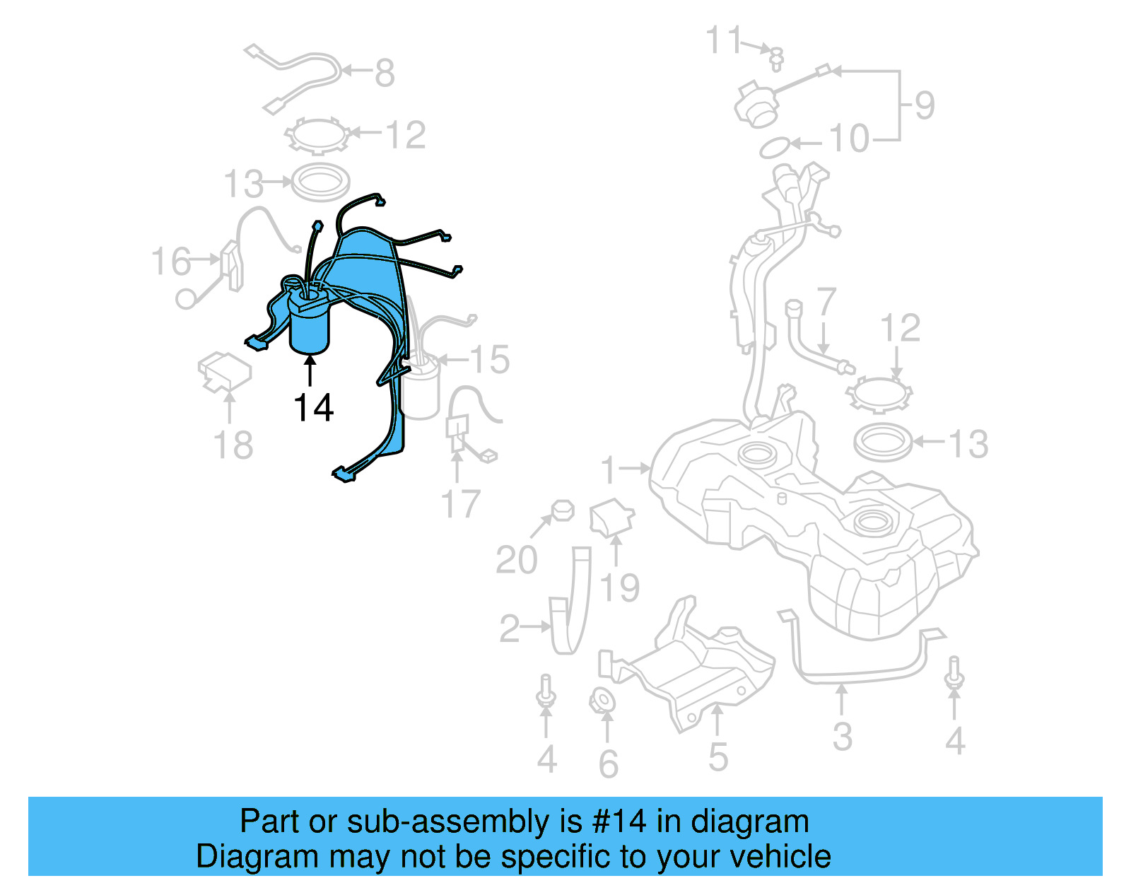 Fuel Pump 5N0-919-087-H - View 8